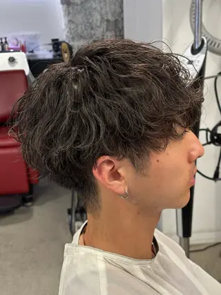 パーマ ルーズ/シャドウパー マ/似合わせカットのヘアスタイル