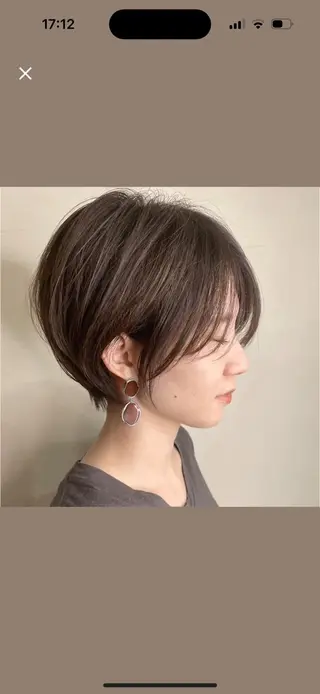 ショート カラー 京都大人女性ショート 徒歩1分/秋山のヘアスタイル