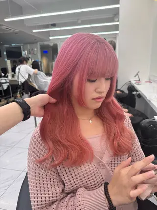 ロング カラー パーマ ヘアアレンジ メンズ キッズ 韓国系🇰🇷🩶 艶暗髪/MEIのヘアスタイル