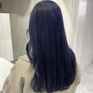 ロング カラー 韓国っぽ♡寒色/暗髪 🫧MOEKA🦋のヘアスタイル