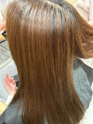 ロング カラー 似合わせ 顔周りYUUGAのヘアスタイル