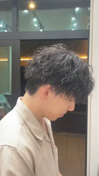 ショート パーマ メンズ fifth 菅崎愛斗のヘアスタイル