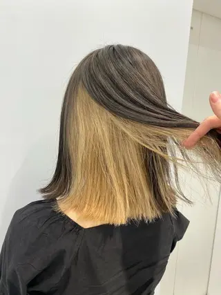 ミディアム カラー 大石 さやかのヘアスタイル