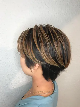ショート カラー 美髪矯正/髪質改善 レガロ堺市伏尾/松田のヘアスタイル