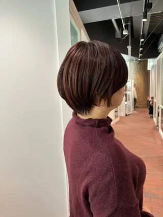 ショート マンツーマン 縮毛矯正/マユコのヘアスタイル