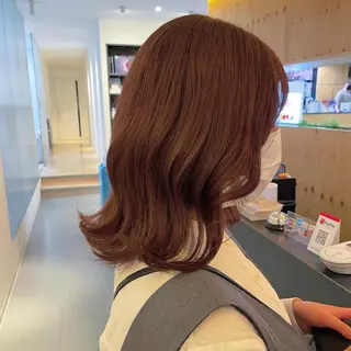 ミディアム カラー 岩戸 新のヘアスタイル