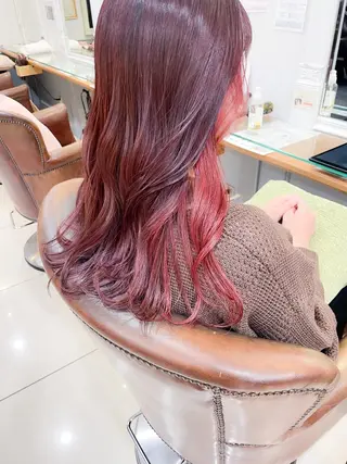 ロング カラー ✨カラー支持No.1 🧸ワキ カナコ🧸のヘアスタイル