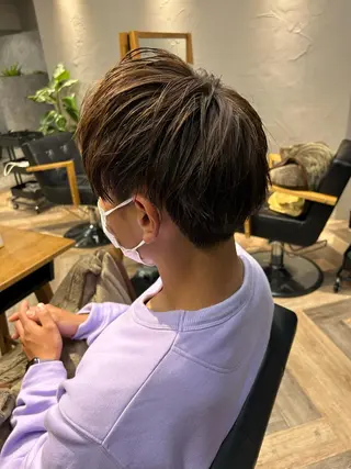 メンズ 増渕 里奈のヘアスタイル