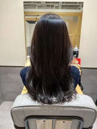 ロング カラー やまぐち あやみのヘアスタイル