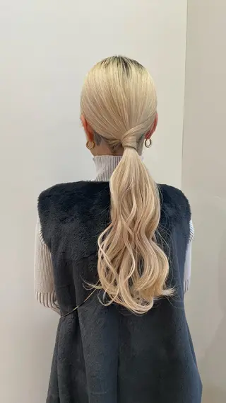 ロング momone🍒 メンズカットパーマのヘアスタイル