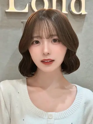 ショート レイヤー/韓国/ 透明感カラー/みずほのヘアスタイル