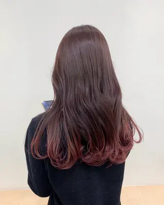 ロング カラー ヘアアレンジ パーマ/暖色/ボブ イワタテ🇰🇷のヘアスタイル
