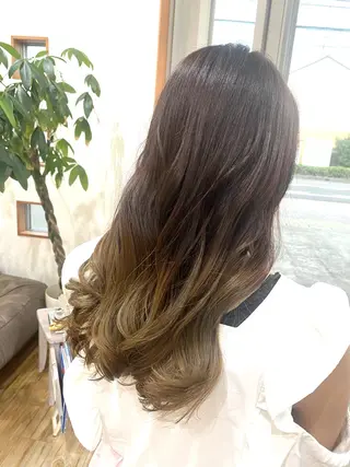 セミロング カラー 堀 大輔のヘアスタイル