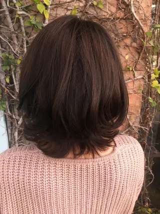 ミディアム パーマ 藤本 あすかのヘアスタイル