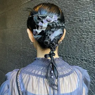 ミディアム ヘアアレンジ KAWATOKO MISUZUのヘアスタイル