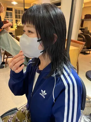 ミディアム カラー eri kinjoのヘアスタイル