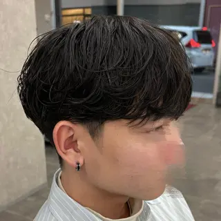 ショート パーマ メンズ いちか🤍 COQU千葉のヘアスタイル