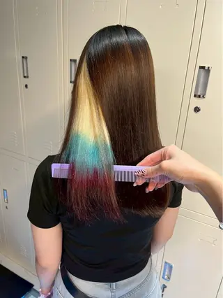 カラー 🌈推し活ハイトーン 💫荒川結星のヘアスタイル