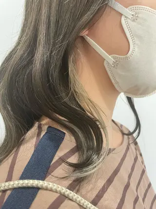 カラー カットパーマモデル 山中 遥のヘアスタイル