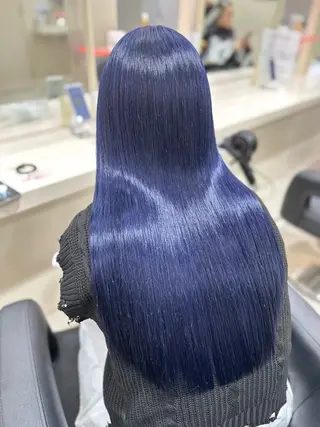 ロング カラー ヘアアレンジ 艶カラー/ハイトーン /レイヤーカットのヘアスタイル