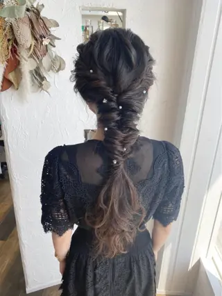ロング カラー パーマ ヘアアレンジ メンズ キッズ 豊橋美容院 ソンリエのヘアスタイル