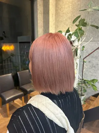 ショート カラー 🤡暖色レイヤー 🤡みさきのヘアスタイル