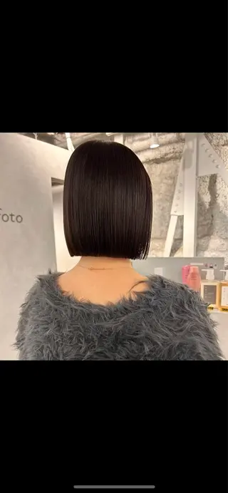 ショート カラー 切りっぱなしBOB 職人💜Anzuのヘアスタイル