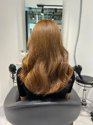 セミロング カラー センターパート特化 井上健太のヘアスタイル