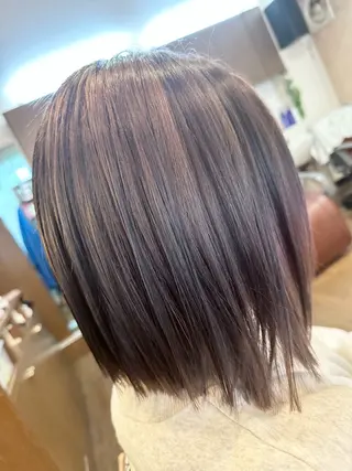 ミディアム カラー coupe ciseauxのヘアスタイル