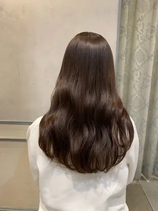 セミロング カラー 池西 佳穂のヘアスタイル