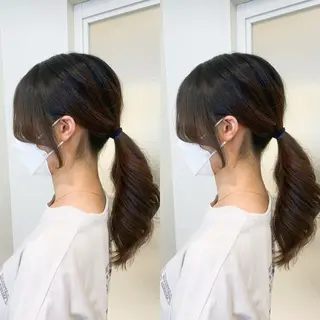 ロング レイヤーと縮毛矯正で 飯食ってる人のヘアスタイル