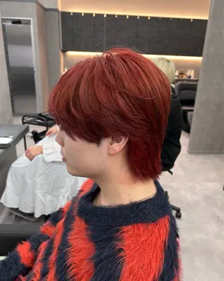 ショート カラー パーマ メンズ メンズ特化 👑YUTAのヘアスタイル