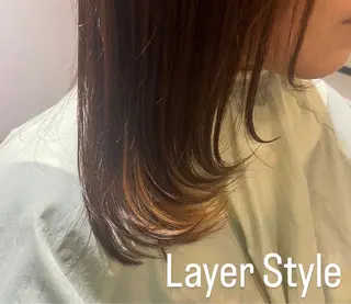 セミロング 田中 志織のヘアスタイル