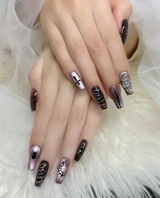 ネイル MoriseNail Jr研修💜はるかのネイルデザイン