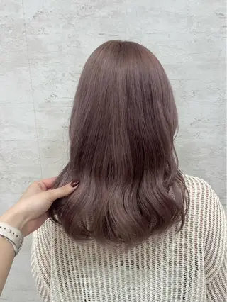 セミロング カラー 杉田 涼のヘアスタイル