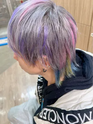 カラー メンズ Ripps長居所属・メテオ ／ヘアカラー 西川菜実のヘアスタイル