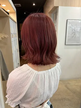 ミディアム カラー 🪽髪質改善矯正 🤍MIU🤍のヘアスタイル