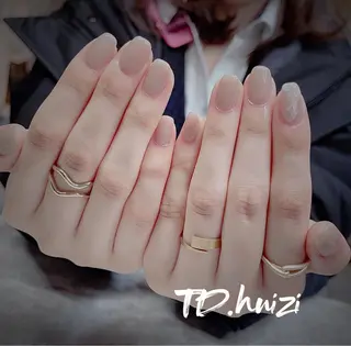 ショート めぐみのネイルサロン スタッフ練習のネイルデザイン