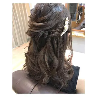 ヘアアレンジ クニモトハルナ ボブ/柔らかカラーのヘアスタイル