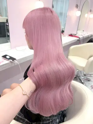 ロング カラー ハイトーンカラー💞 くるみ🎀のヘアスタイル