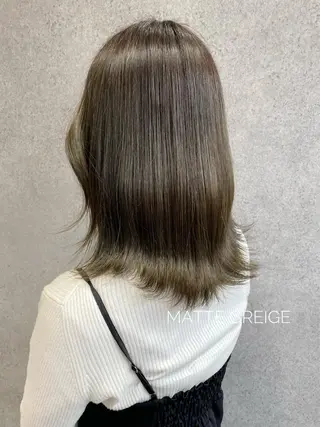 セミロング YUKA🐻❄️ 🎀当日予約ok/のヘアスタイル