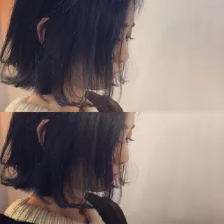 ミディアム カラー yaya✂︎ 美髪/艶カラーのヘアスタイル