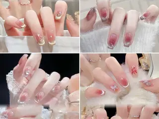 ミディアム Hanaai salon あまねのネイルデザイン