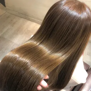 ロング 髪質改善🩵縮毛矯正 代々木/木下のヘアスタイル