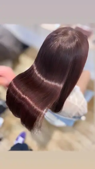 ロング カラー 🩵髪質改善🩵 韓国ヘア🩵花澤みりのヘアスタイル