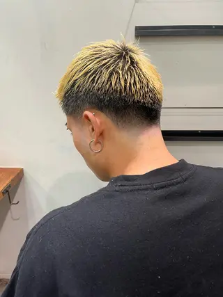 ショート パーマ メンズ アイブロウ 京都駅メンズカット/ パーマ/Keigoのヘアスタイル