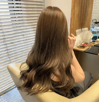 ロング カラー 【完全個室】髪質改善 暖色カラー/山崎唯奈のヘアスタイル