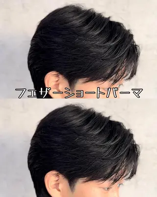 ショート カラー パーマ メンズ Men's Eir Kodamaのヘアスタイル