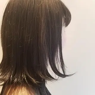 カラー 🙃 透明感カラー/ボブのヘアスタイル