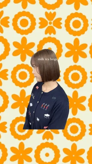 カラー ブリーチ/透明感/ アレンジ/🍒ゆなのヘアスタイル